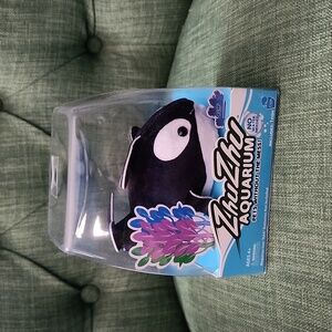 ZhuZhu Aquarium Plush Orca Whale Toy - Black And White